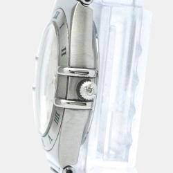Pre Owned Omega Silver Stainless Steel Constellation Quartz Women's Wristwatch 25 mm