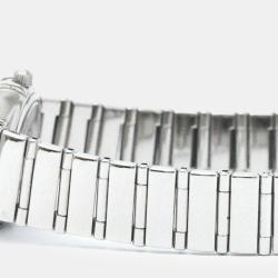 Pre Owned Omega Orange Stainless Steel Constellation Quartz Women's Wristwatch 22 mm