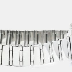 Pre Owned Omega Orange Stainless Steel Constellation Quartz Women's Wristwatch 22 mm