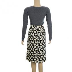 مملوكة مسبقًا Oscar De La Renta Monochrome Skirt M