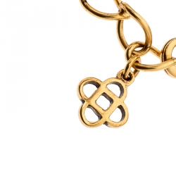 مملوكة مسبقًا قلادة أوسكا دي لارينتا صن برست لؤلؤ صناعي ذهبية اللون