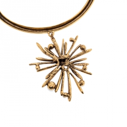 مملوكة مسبقًا قلادة أوسكا دي لارينتا صن برست لؤلؤ صناعي ذهبية اللون