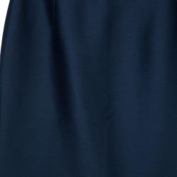 Pre Owned Oscar de la Renta Navy High Waist Skirt M