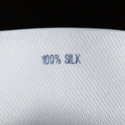 Pre Owned Oscar de la Renta Black Crinkle Chiffon Maxi Skirt L