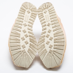 Paloma Barceló Beige Leather Wedge Platform Mules Size 39