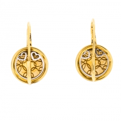 Pasquale Bruni Yellow Cabochon Diamond 18k Yellow Gold Hook Drop Earrings