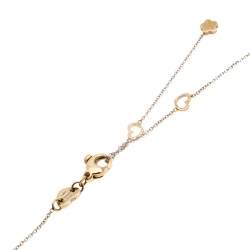 Pasquale Bruni Penelope Smoky Quartz 18k Two Tone Gold Flower Pendant Necklace