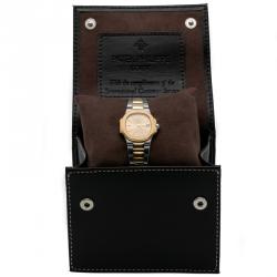 Pre Owned Patek Philippe Gold Index Dial Steel & Yellow Gold Nautilus Women's Watch 29MM