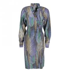 Paul & Joe Multicolor Graphic Print Comedie Wrap Dress L