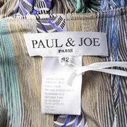 Paul & Joe Multicolor Graphic Print Comedie Wrap Dress L