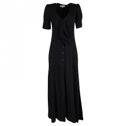 Paul and Joe Navy Blue Front Tie Detail Grives Maxi Dress M