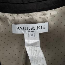 Paul and Joe Mustard Contrast Silk Lapel Kazoar Blazer L