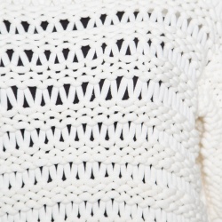 Paul and Joe Off White Chunky Open Knit Oversized Top M