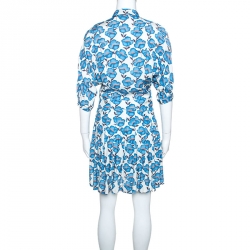 مملوكة مسبقًا فستان بول آند جو أزرق مورد بطيات S