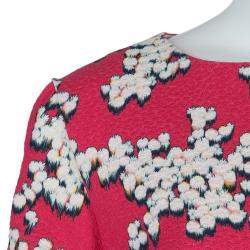 Paul and Joe Pink Floral Print Short Sleeve Shift Dress L