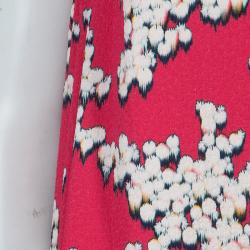 Paul and Joe Pink Floral Print Short Sleeve Shift Dress L