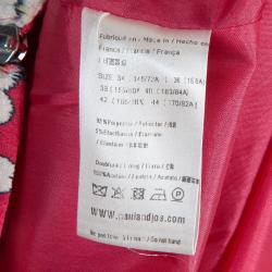 Paul and Joe Pink Floral Print Short Sleeve Shift Dress L