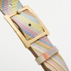 Paul Smith Multicolour Swirl Print Belt