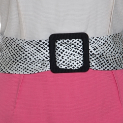 Pre Owned Paule Ka Colorblock Cotton Sleeveless Dress M