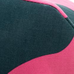 Paule Ka Pink/Green Canvas Printed Tote