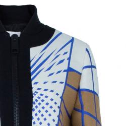 Peter Pilotto Colour-Block Printed Woolen Coat L