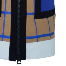 Peter Pilotto Colour-Block Printed Woolen Coat L