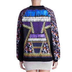 Pre Owned Peter Pilotto Printed Cotton Sweater S
