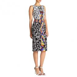 Pre Owned Peter Pilotto Kia Printed Knee-Length Dress L