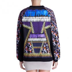 Pre Owned Peter Pilotto Printed Cotton Sweater S