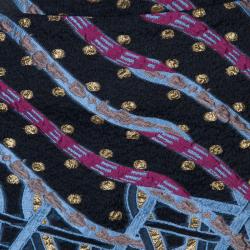 Pre Owned Peter Pilotto Multicolor Wave Jacquard High Low Hem Circuit Skirt S