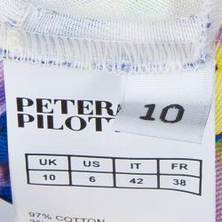 Pre Owned Peter Pilotto Multicolor Printed Cotton Trousers M