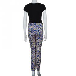 Pre Owned Peter Pilotto Multicolor Printed Cotton Trousers S