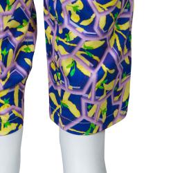 Pre Owned Peter Pilotto Multicolor Printed Cotton Trousers S