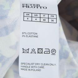 Pre Owned Peter Pilotto Multicolor Printed Cotton Trousers S