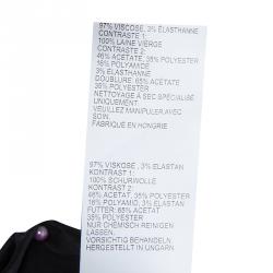 Pre Owned Peter Pilotto Burgundy Printed Wool Dress M