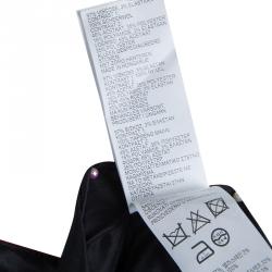 Pre Owned Peter Pilotto Burgundy Printed Wool Dress M