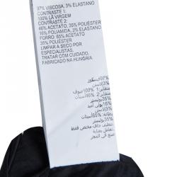 Pre Owned Peter Pilotto Burgundy Printed Wool Dress M