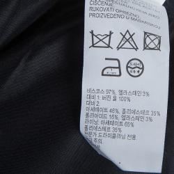 Pre Owned Peter Pilotto Burgundy Printed Wool Dress M