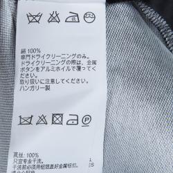 Pre Owned Peter Pilotto Black Abstract Print Mikado Silk Dress S