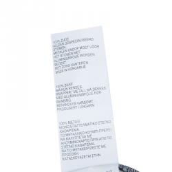 Pre Owned Peter Pilotto Black Abstract Print Mikado Silk Dress S