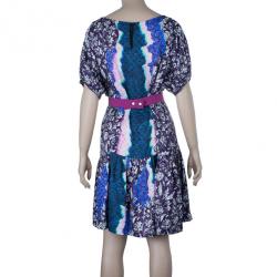 Pre Owned Peter Pilotto Roamer Printed Mini-Dress M