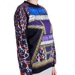 Pre Owned Peter Pilotto Printed Cotton Sweater M