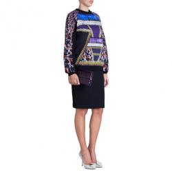 Pre Owned Peter Pilotto Printed Cotton Sweater M