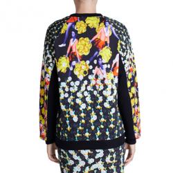 Pre Owned Peter Pilotto Ruc Printed Cotton Sweater L