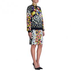 Pre Owned Peter Pilotto Ruc Printed Cotton Sweater L