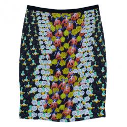 Pre Owned Peter Pilotto Erin Printed Pencil Skirt M