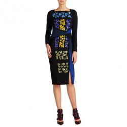 Pre Owned Peter Pilotto Codie Embellished Printed Dress L