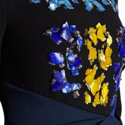 Pre Owned Peter Pilotto Codie Embellished Printed Dress L