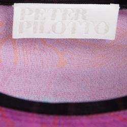 Pre Owned Peter Pilotto Multicolor Printed Jersey Dress L