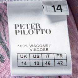 Pre Owned Peter Pilotto Multicolor Printed Jersey Dress L